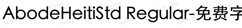 AbodeHeitiStd Regular字体转换